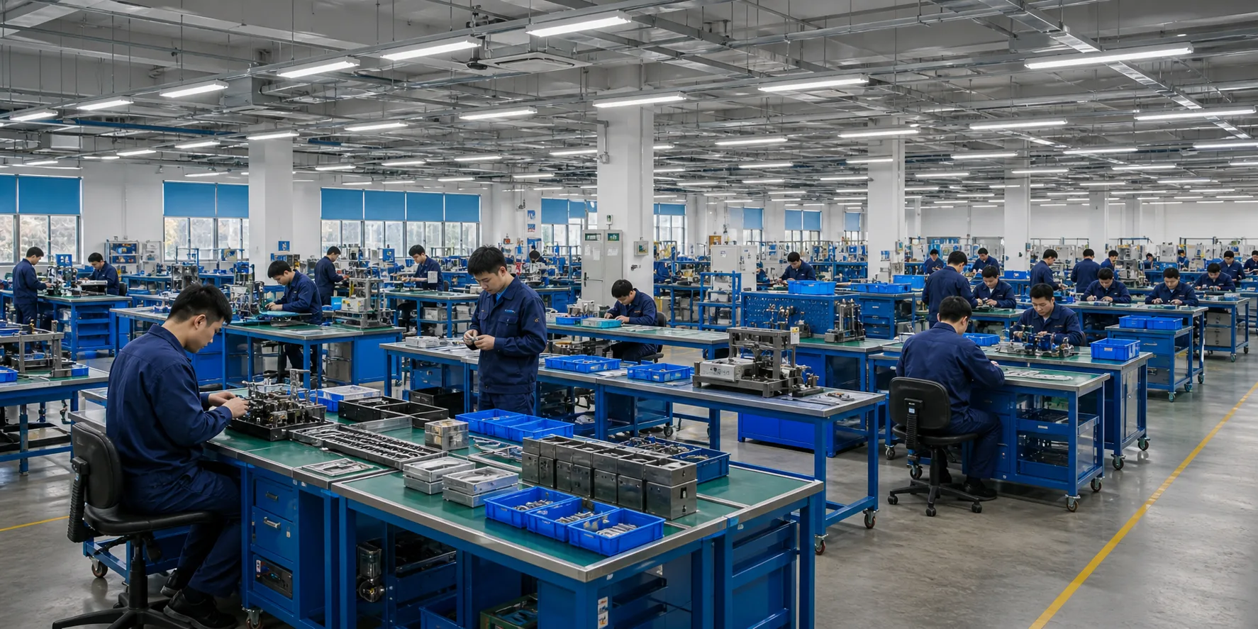 Factory assembly floor