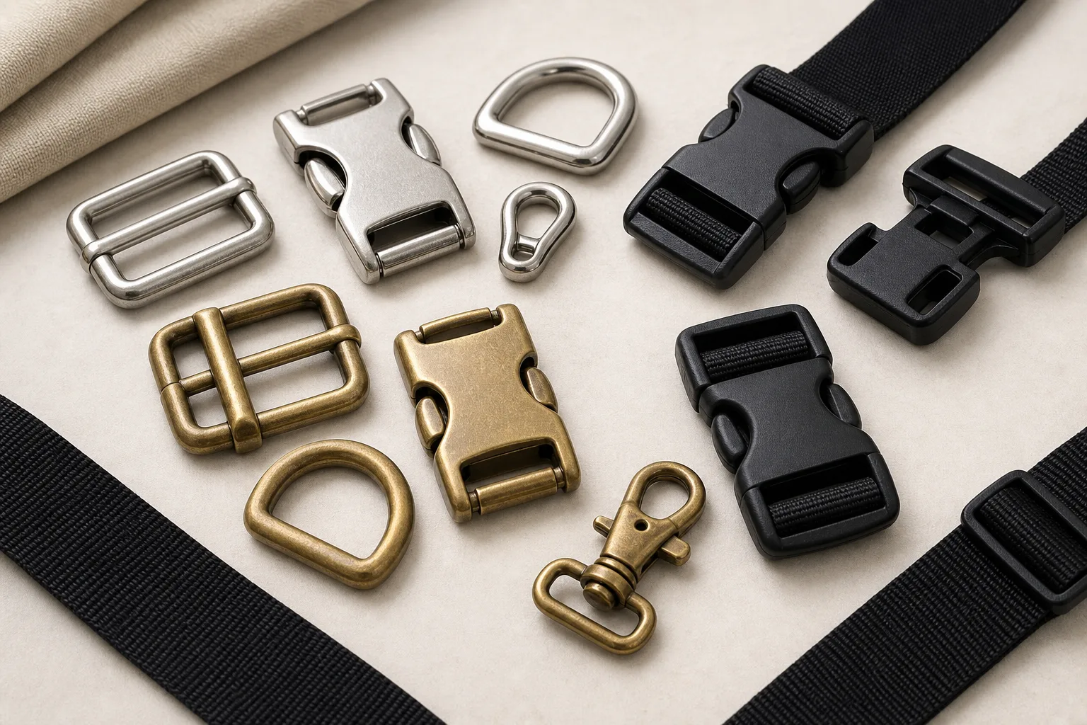 Metal buckles vs plastic buckles guide image