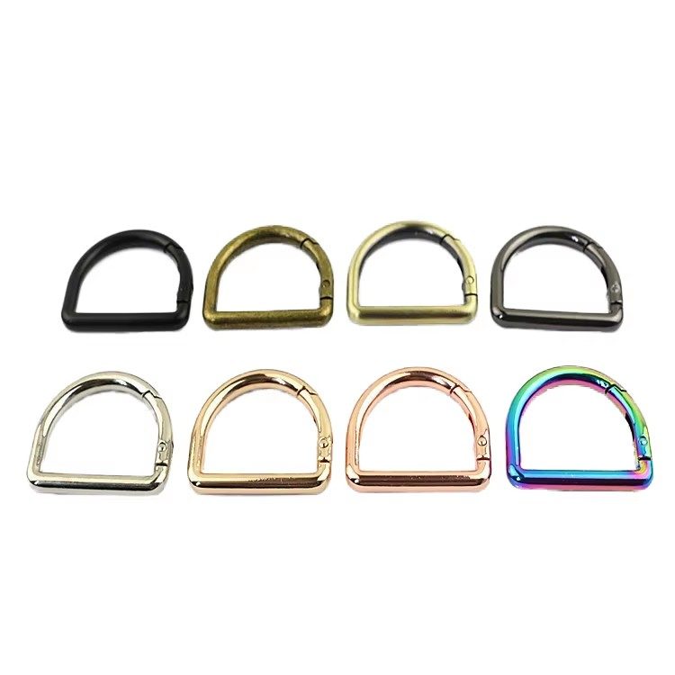 38 mm D-Shaped Zinc Alloy D-Ring hardware product image