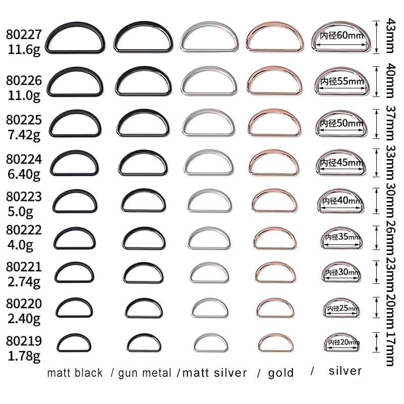Alloy D-Ring Buckle hardware product image