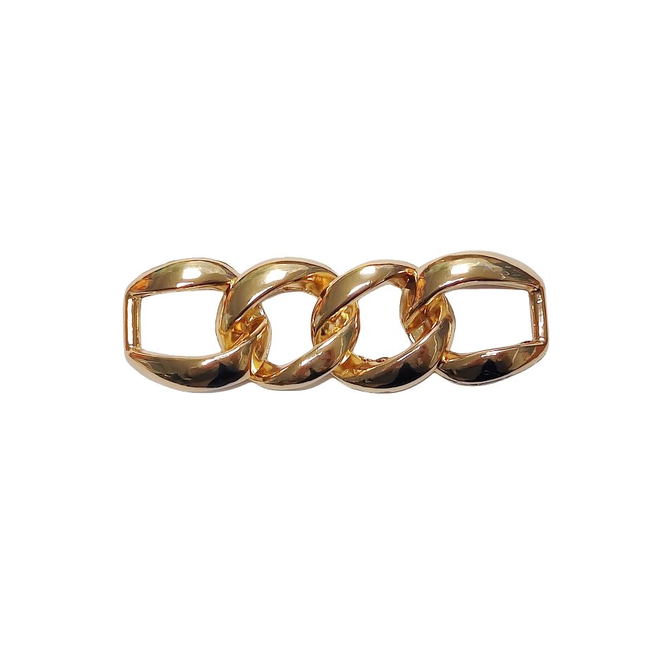 Chain Gold Zinc Alloy Shoe Buckle hardware product image