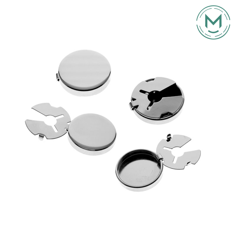 Copper Blank Shirt Button Cover hardware product image