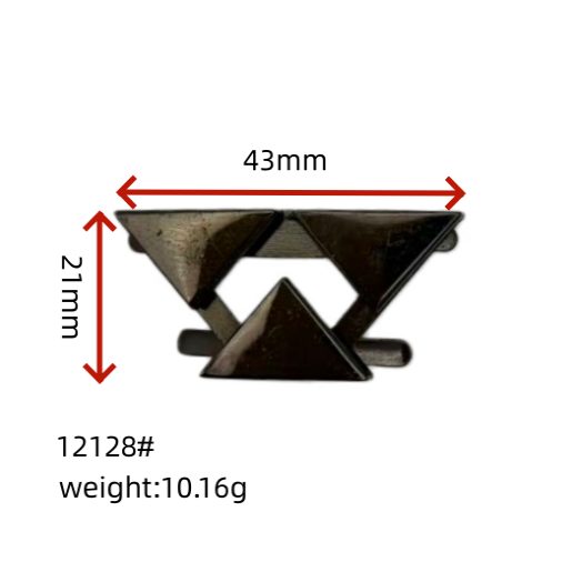 Custom Metal Hardware: 3-pyramid Shape Connector For main product gallery image