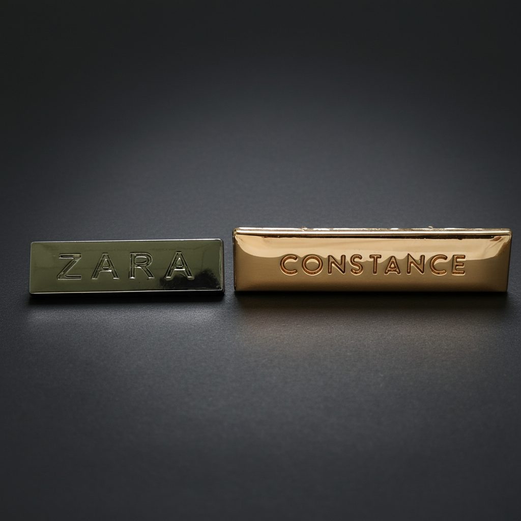 40 mm Heavy-Duty Metal Logo Tag for Bags hardware product image