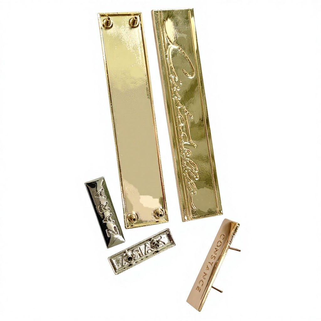 Multicolor Sew-On Alloy Logo Label hardware product image