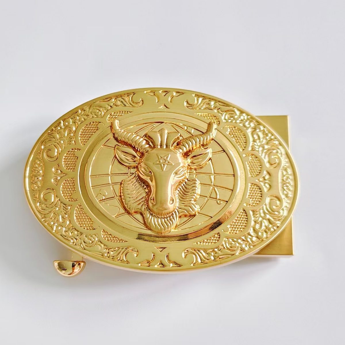 Gold Zinc Alloy Belt Buckle hardware product image