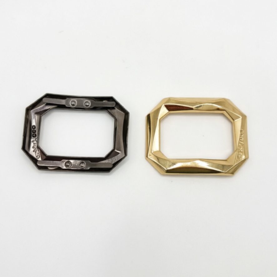Gold Zinc Alloy Shoe Buckle 46388 hardware product image