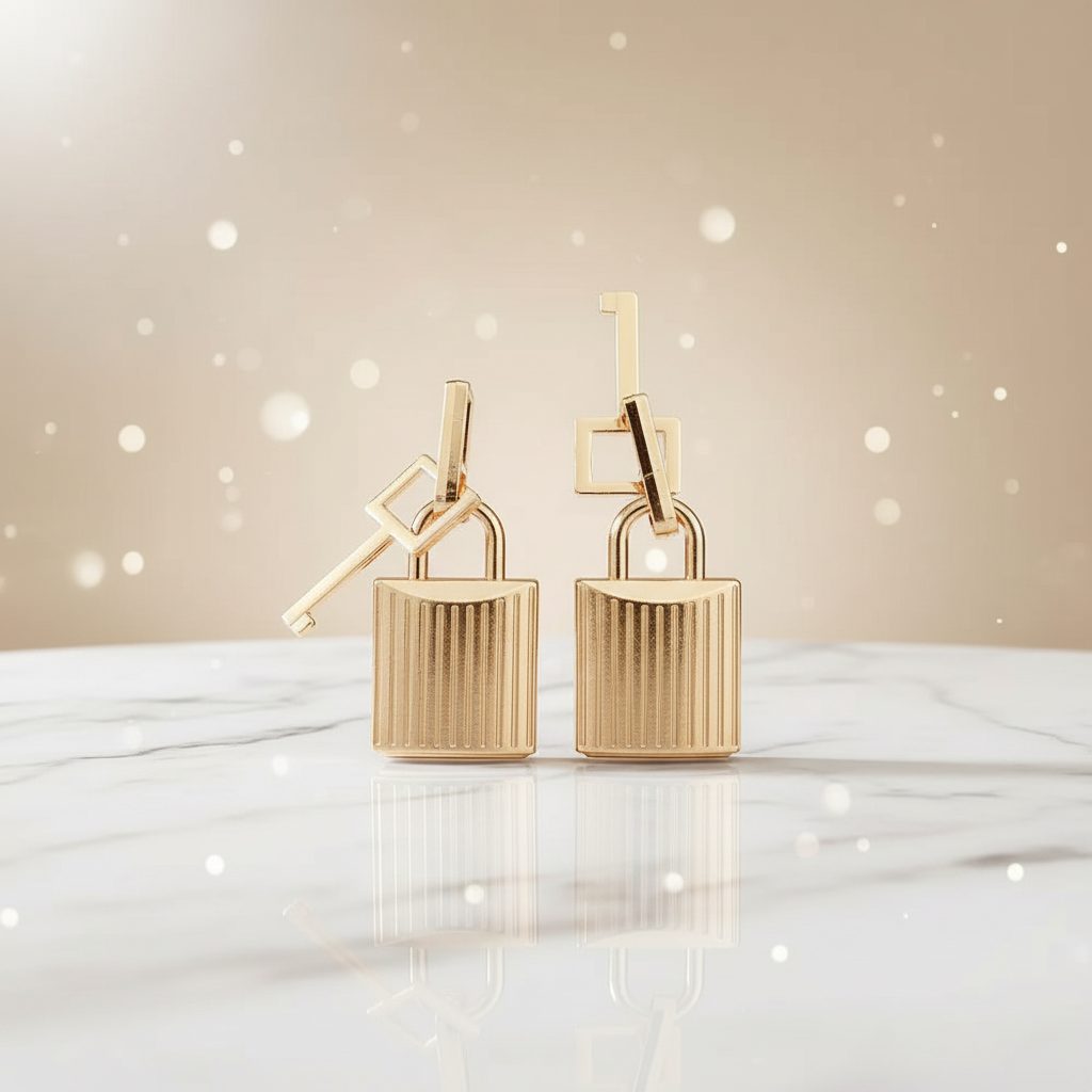 Zinc Alloy Decorative Bag Lock (Model 6022) hardware product image