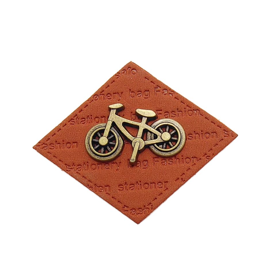 Square 3D Embossed Zinc Alloy Metal Label hardware product image