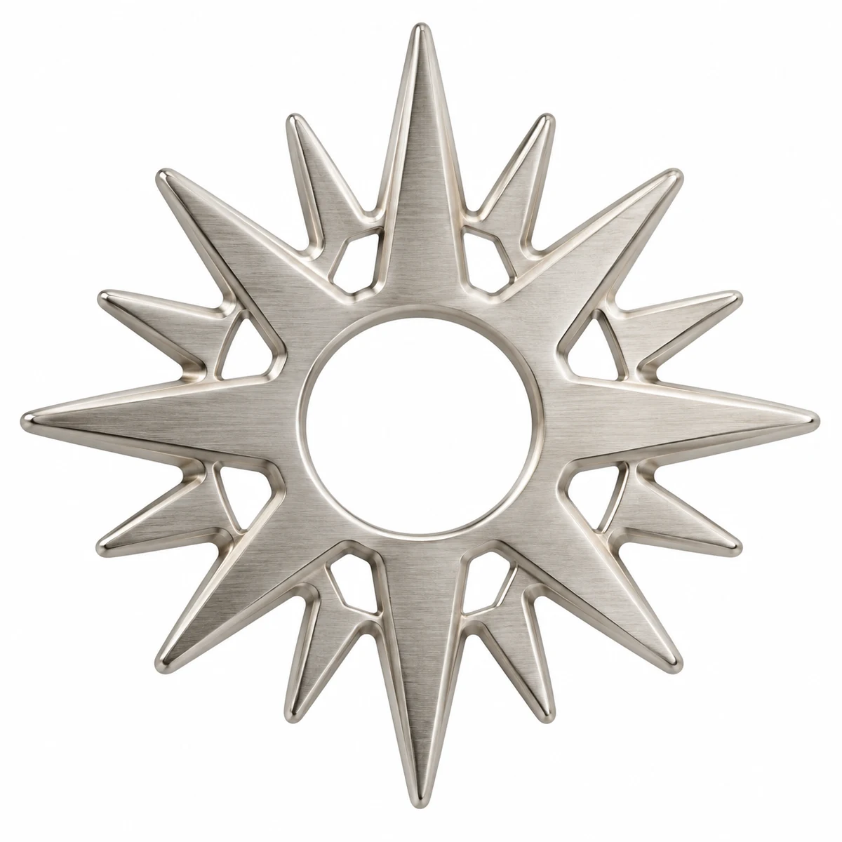 Cut-out 3D Logo Emblem, Post Mount - front view