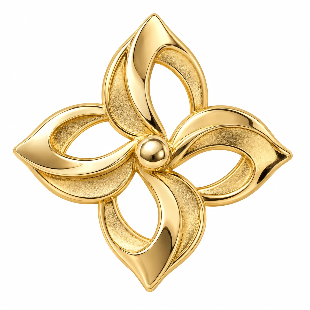 Removable Brooch-style Logo Badge - front view