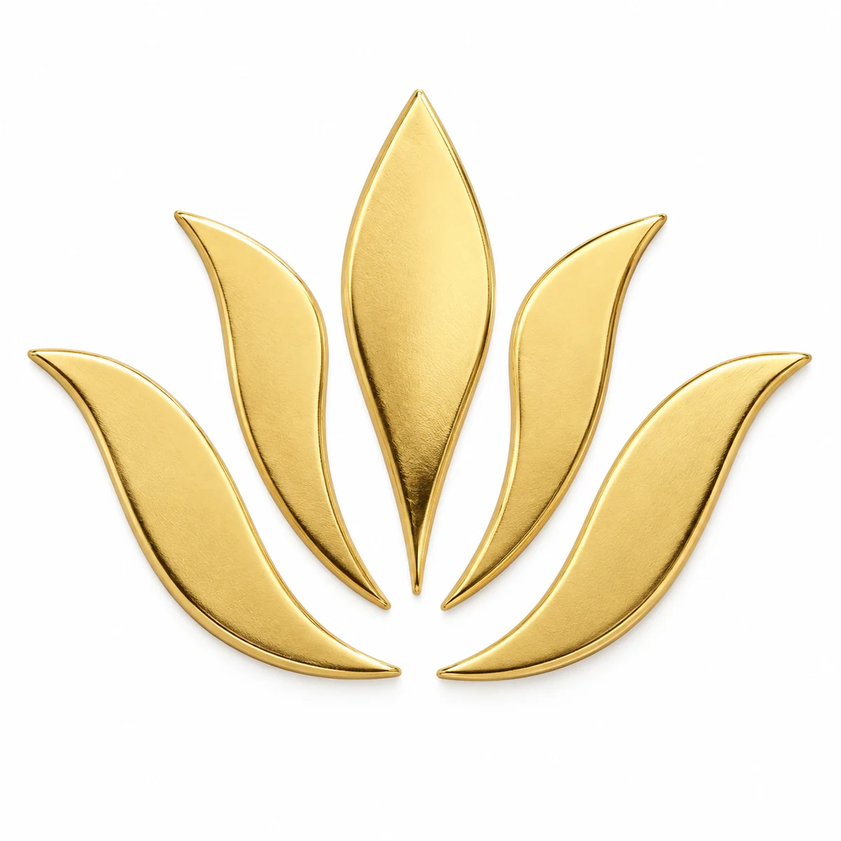 Electroformed Metal Logo Sticker - front view