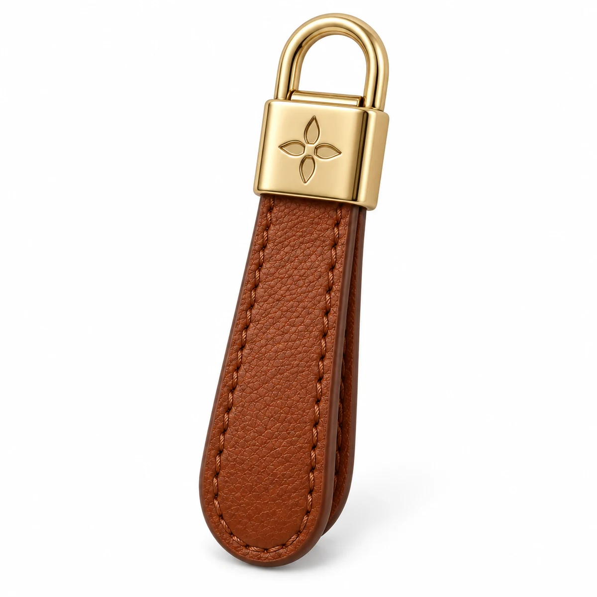 Leather-tab Puller with Metal Logo Cap thumbnail 2