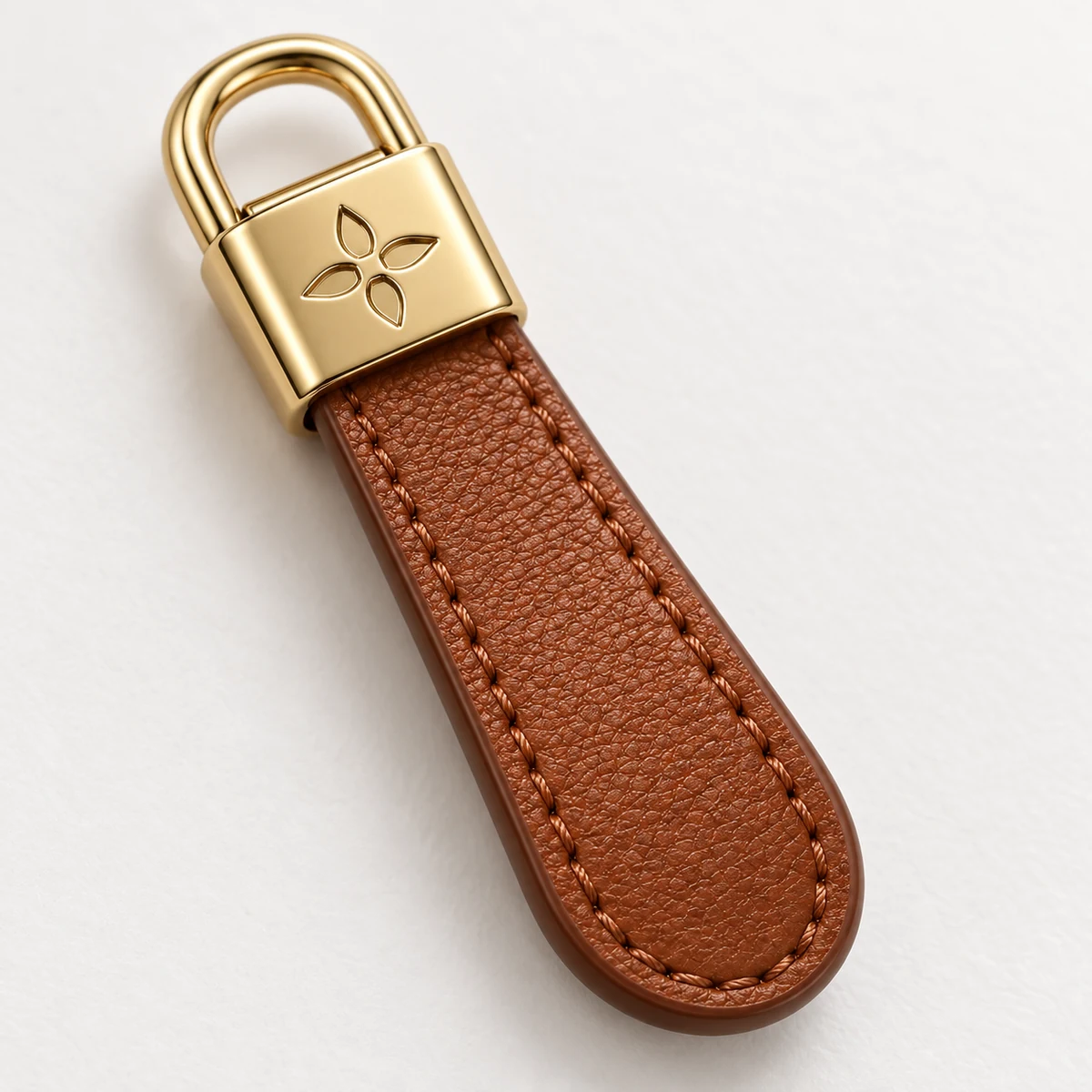 Leather-tab Puller with Metal Logo Cap thumbnail 4