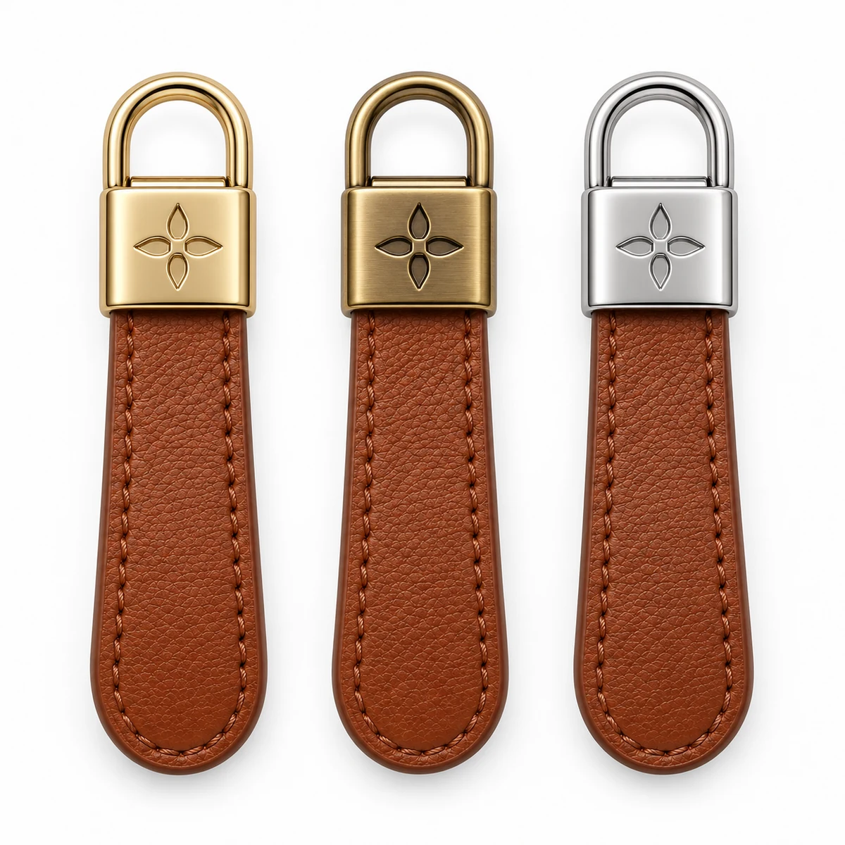 Leather-tab Puller with Metal Logo Cap thumbnail 5
