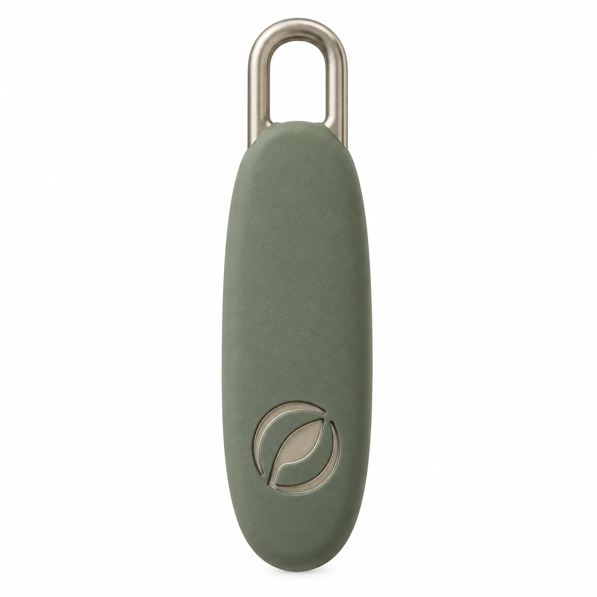Soft-touch Coated Logo Puller - front view
