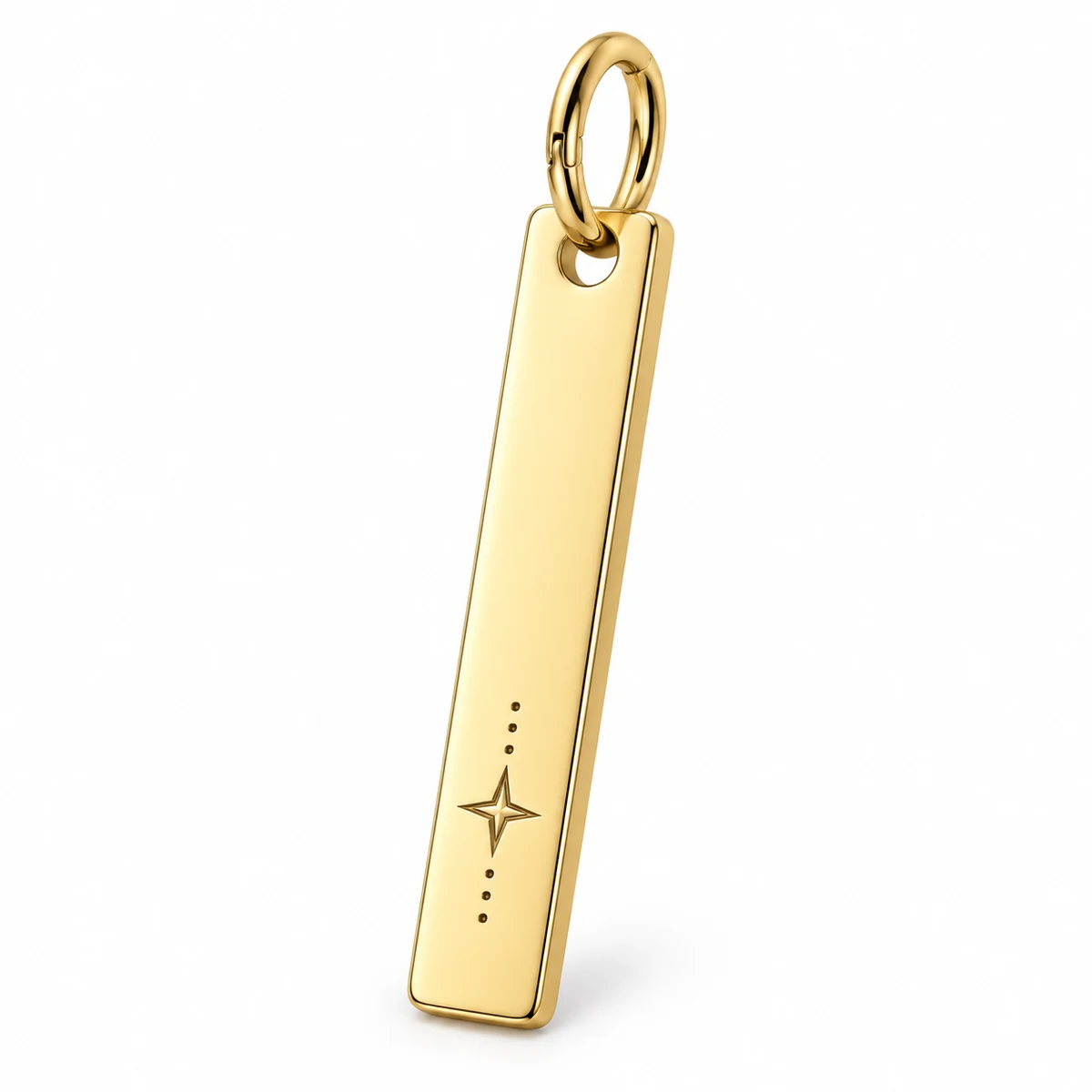 Engraved Monogram Bar Charm thumbnail 2