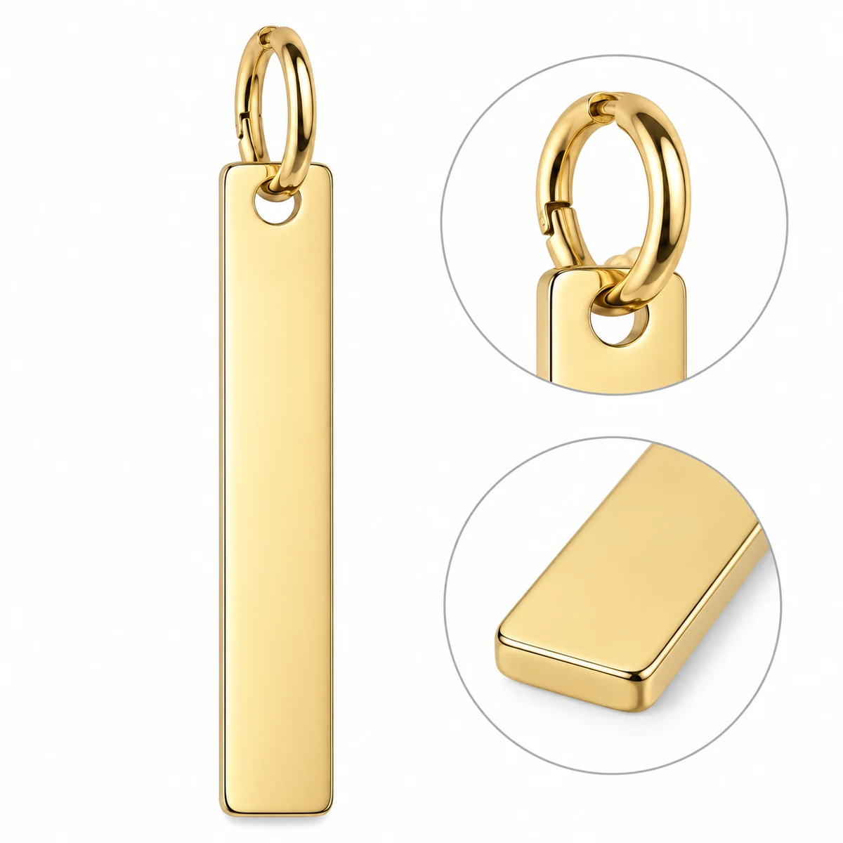 Engraved Monogram Bar Charm thumbnail 3
