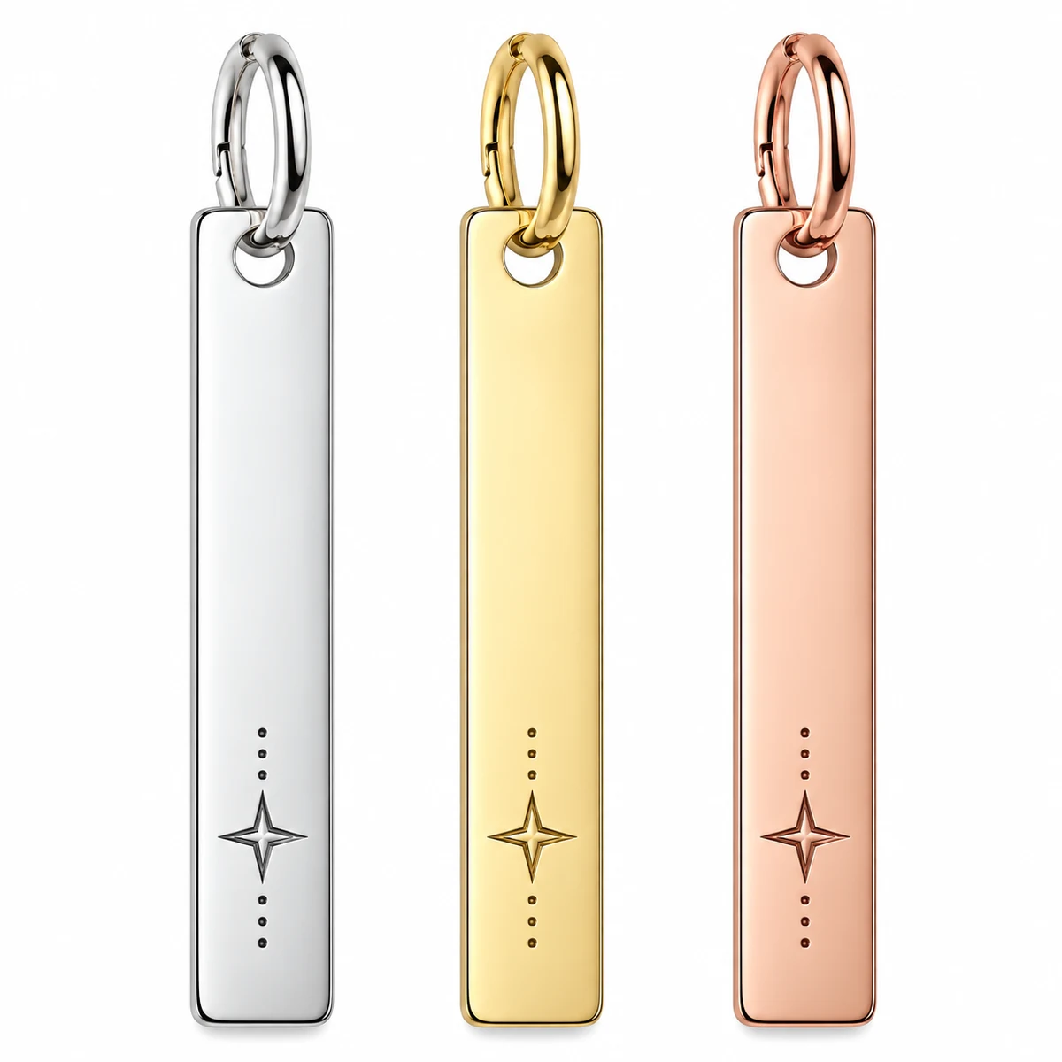 Engraved Monogram Bar Charm thumbnail 5