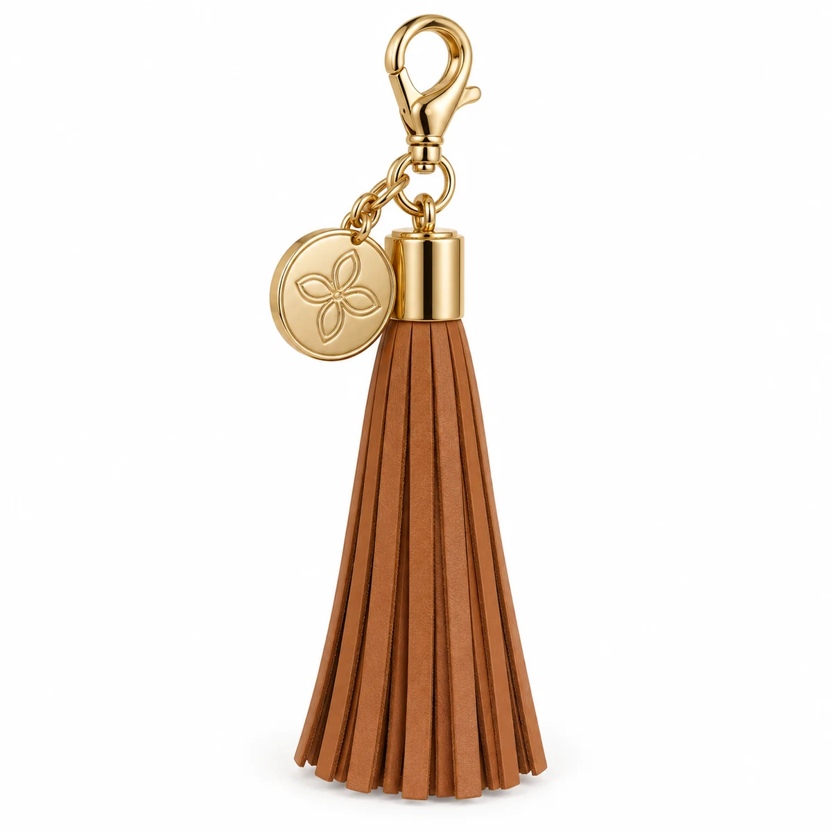 Logo Charm with Leather Tassel thumbnail 2