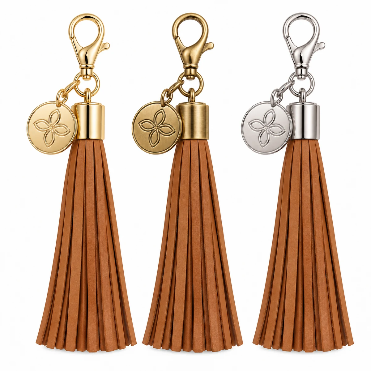 Logo Charm with Leather Tassel thumbnail 5