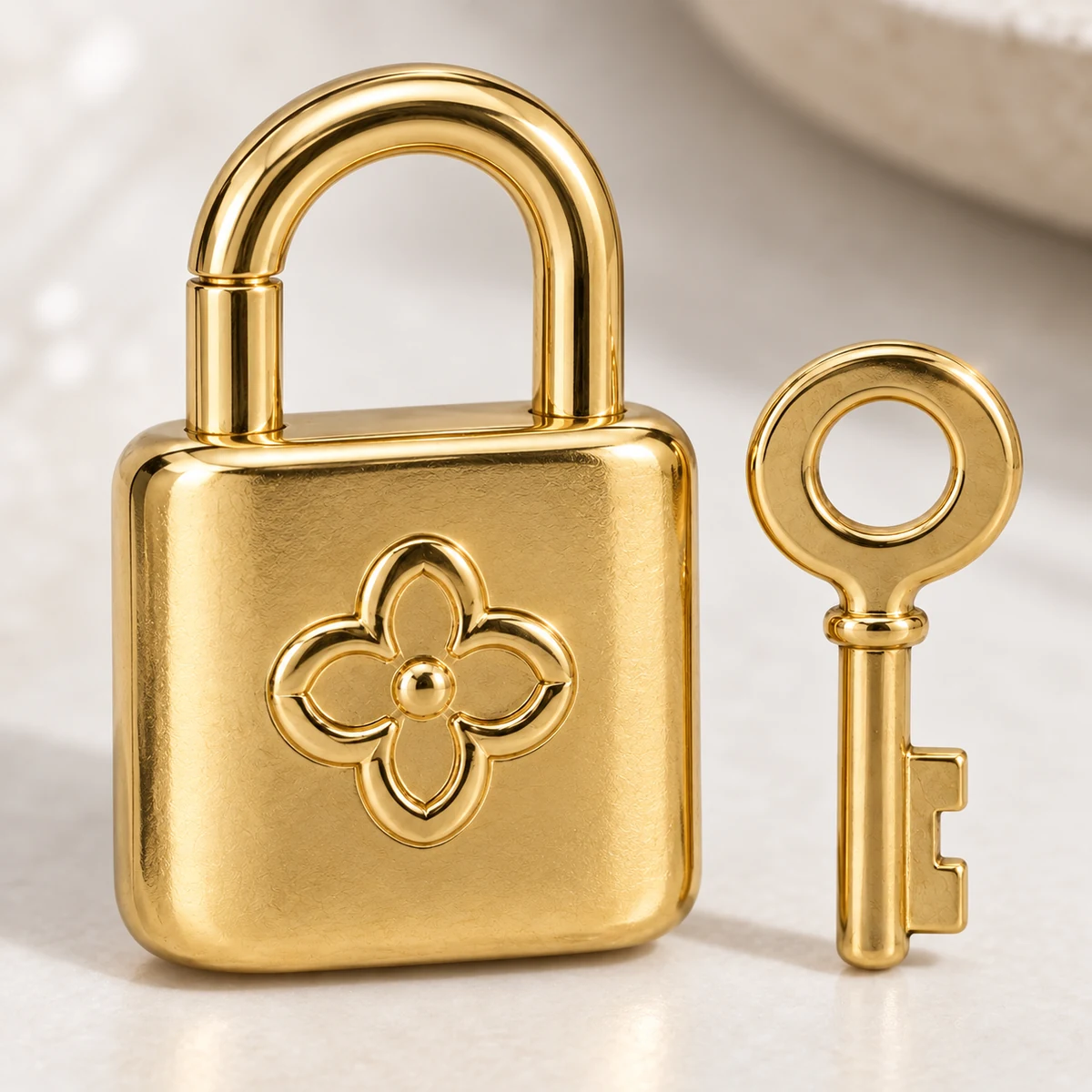 Working Padlock Logo Charm thumbnail 4