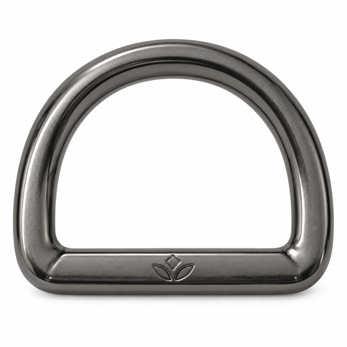 Logo-embossed D-ring - front view