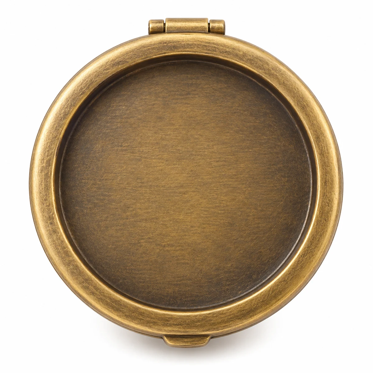 Recessed Bezel Button Cover Blank - front view