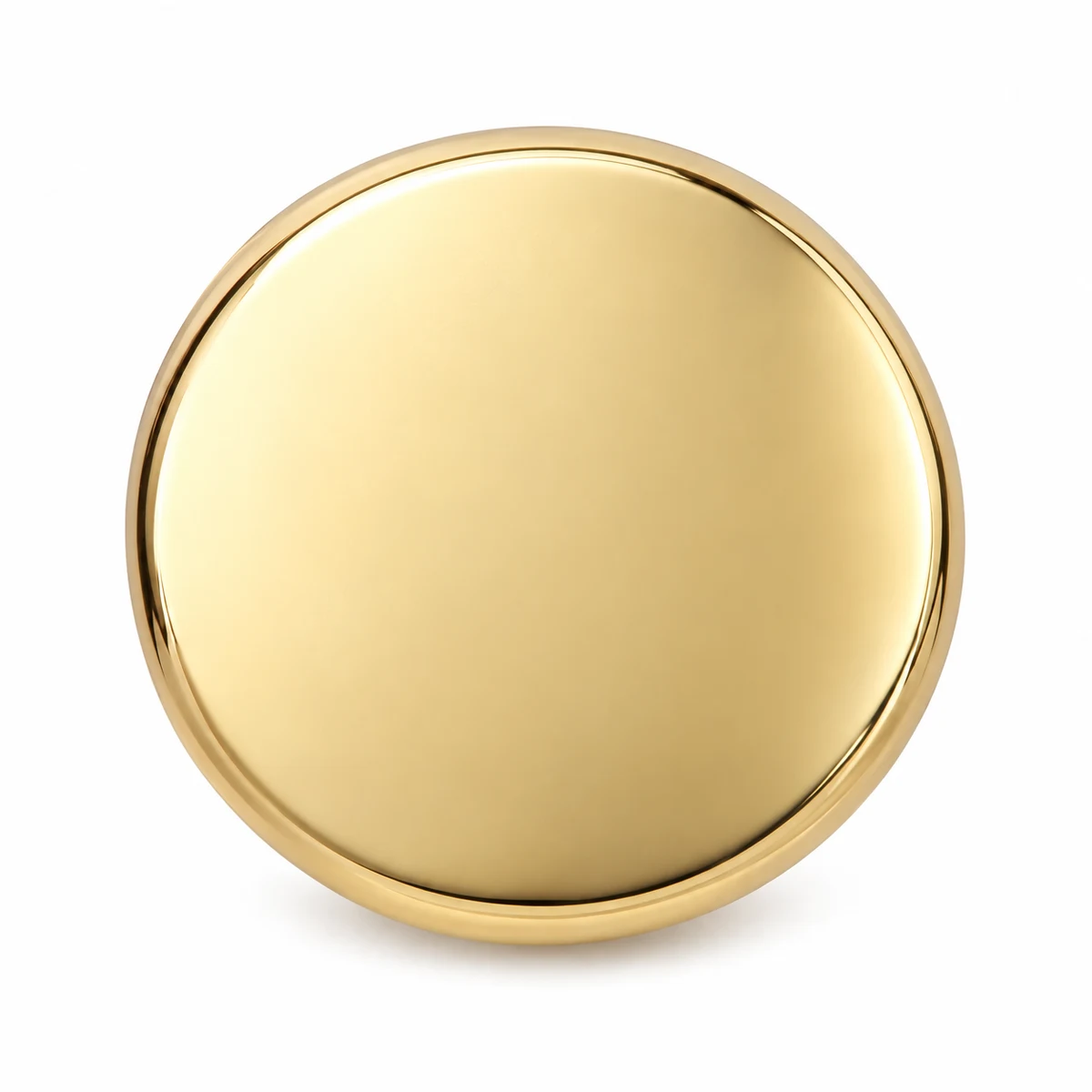 Logo-engraved Magnetic Snap 18mm - front view