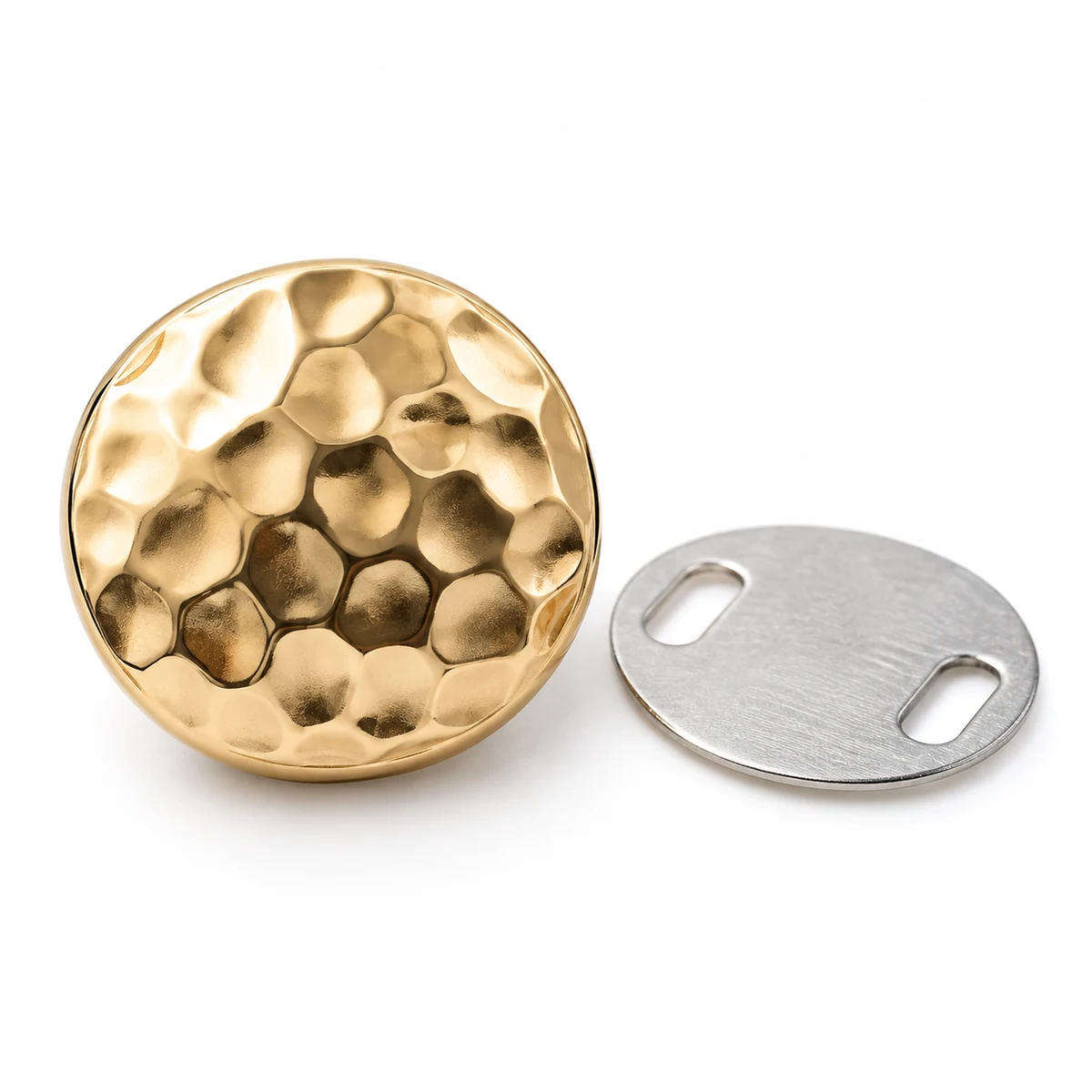 Decorative Shank Button with Hidden Magnet (Pair) - front view