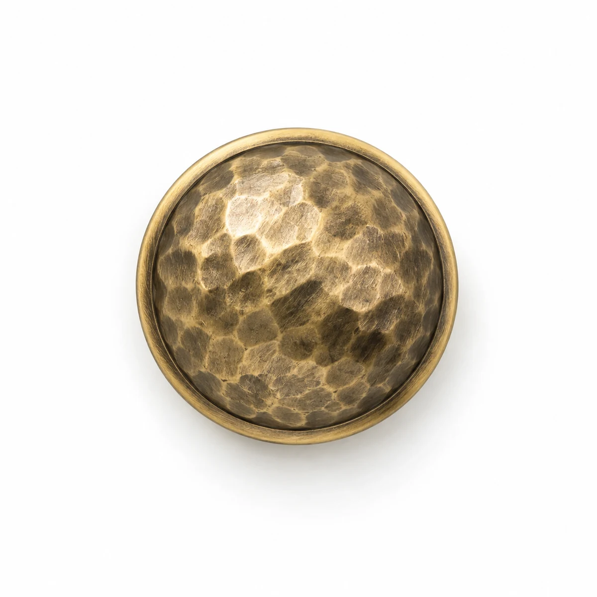 Hammered Dome Shank Button - front view