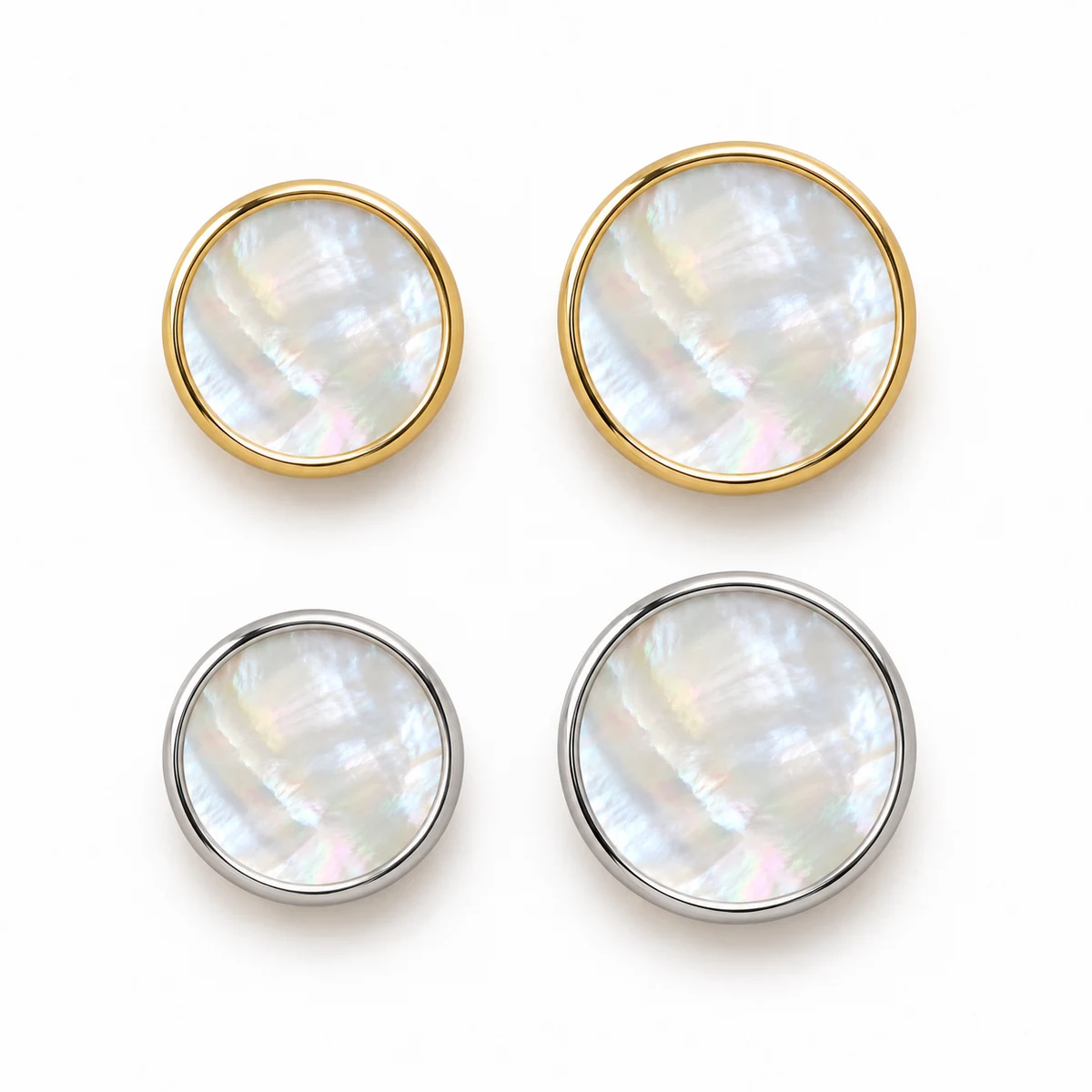 Mother-of-Pearl Inlay Metal Rim Button thumbnail 5