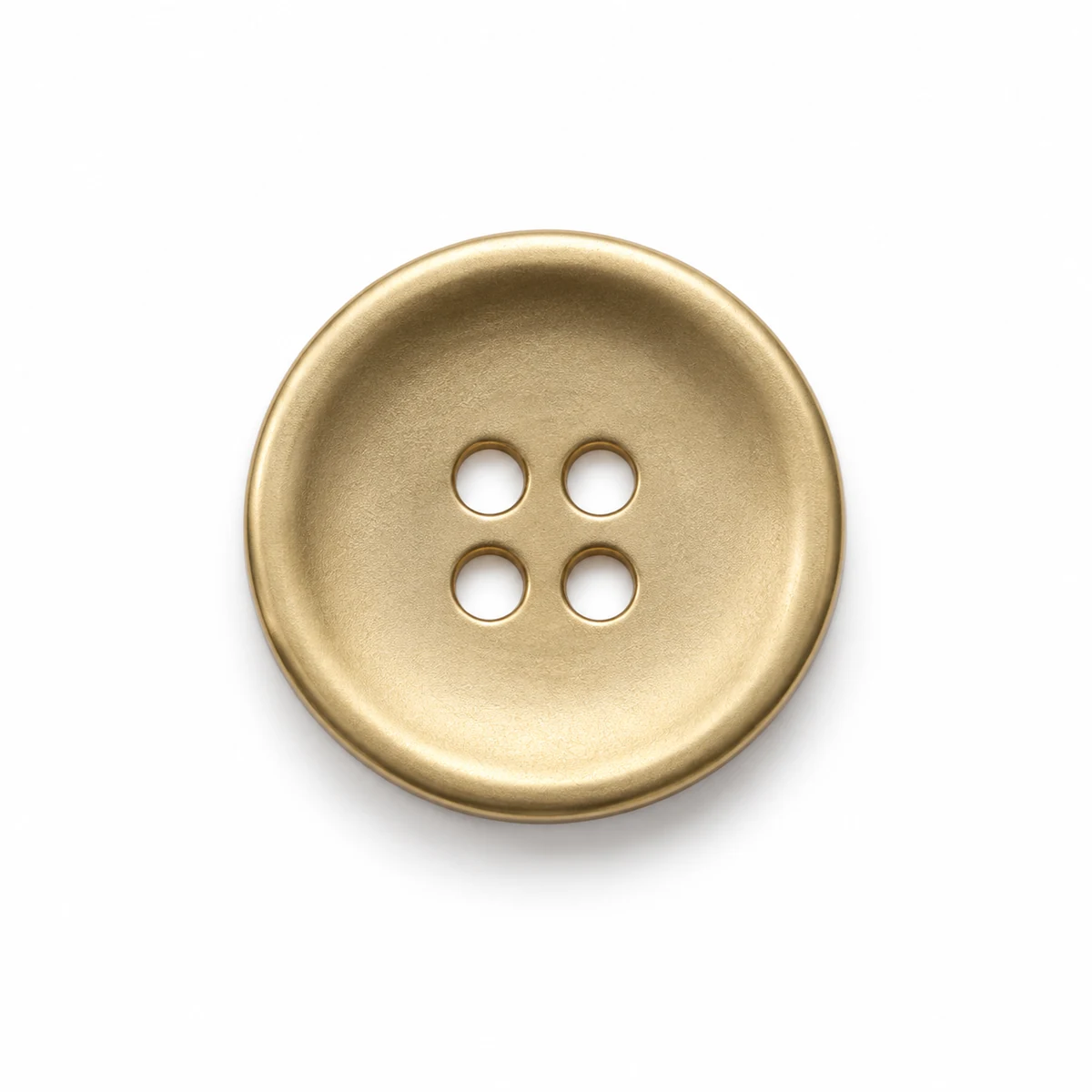 Matte Tonal 4-hole Metal Button - front view