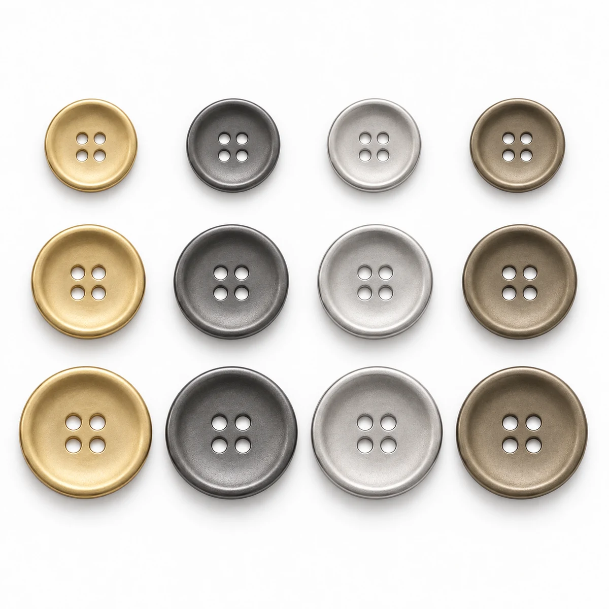 Matte Tonal 4-hole Metal Button thumbnail 5