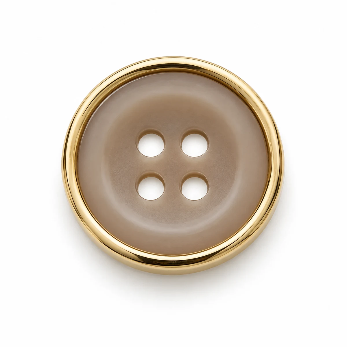 Metal-rim Resin-core 4-hole Button (2026 Colours) - front view