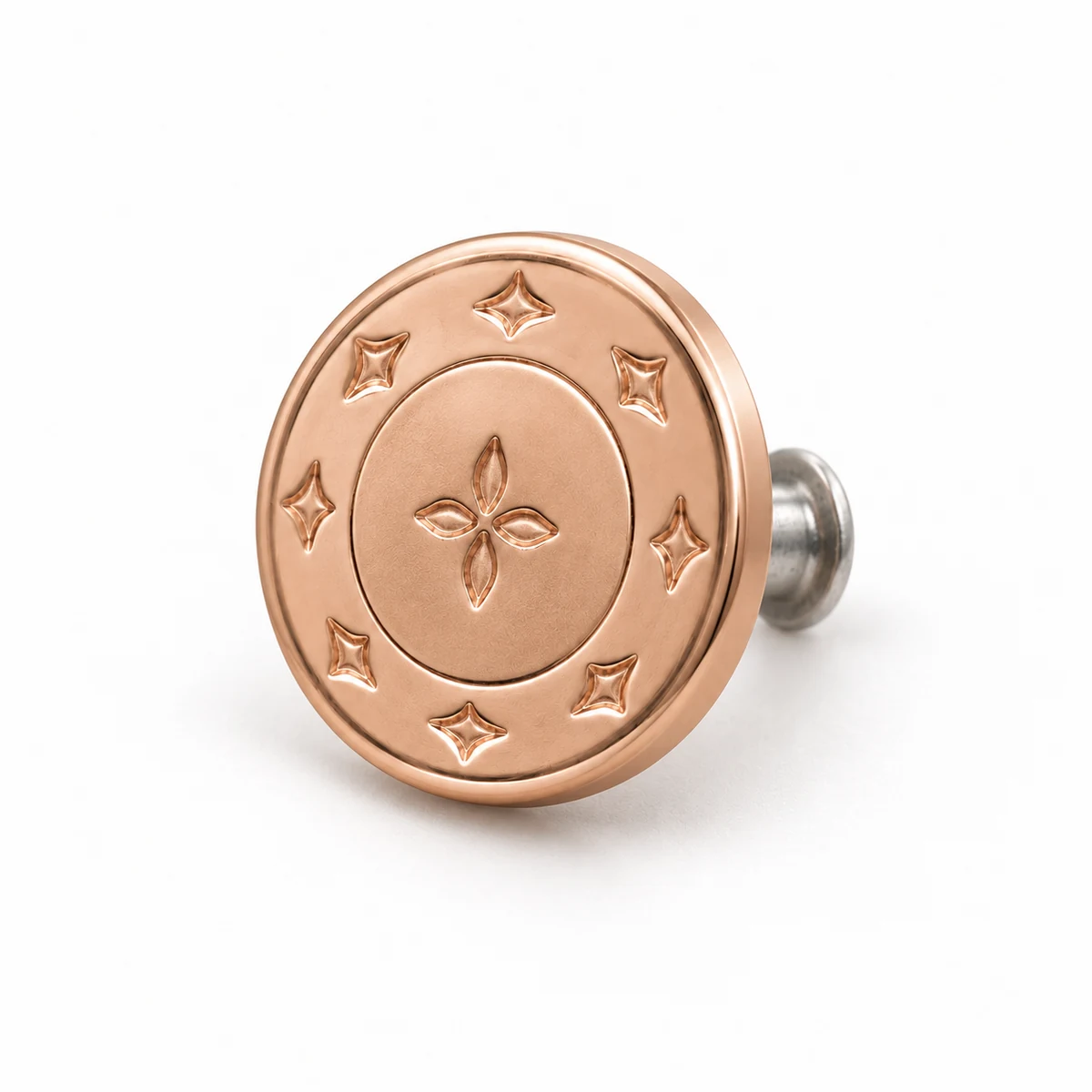 Rose-gold Logo Jeans Tack Button thumbnail 2