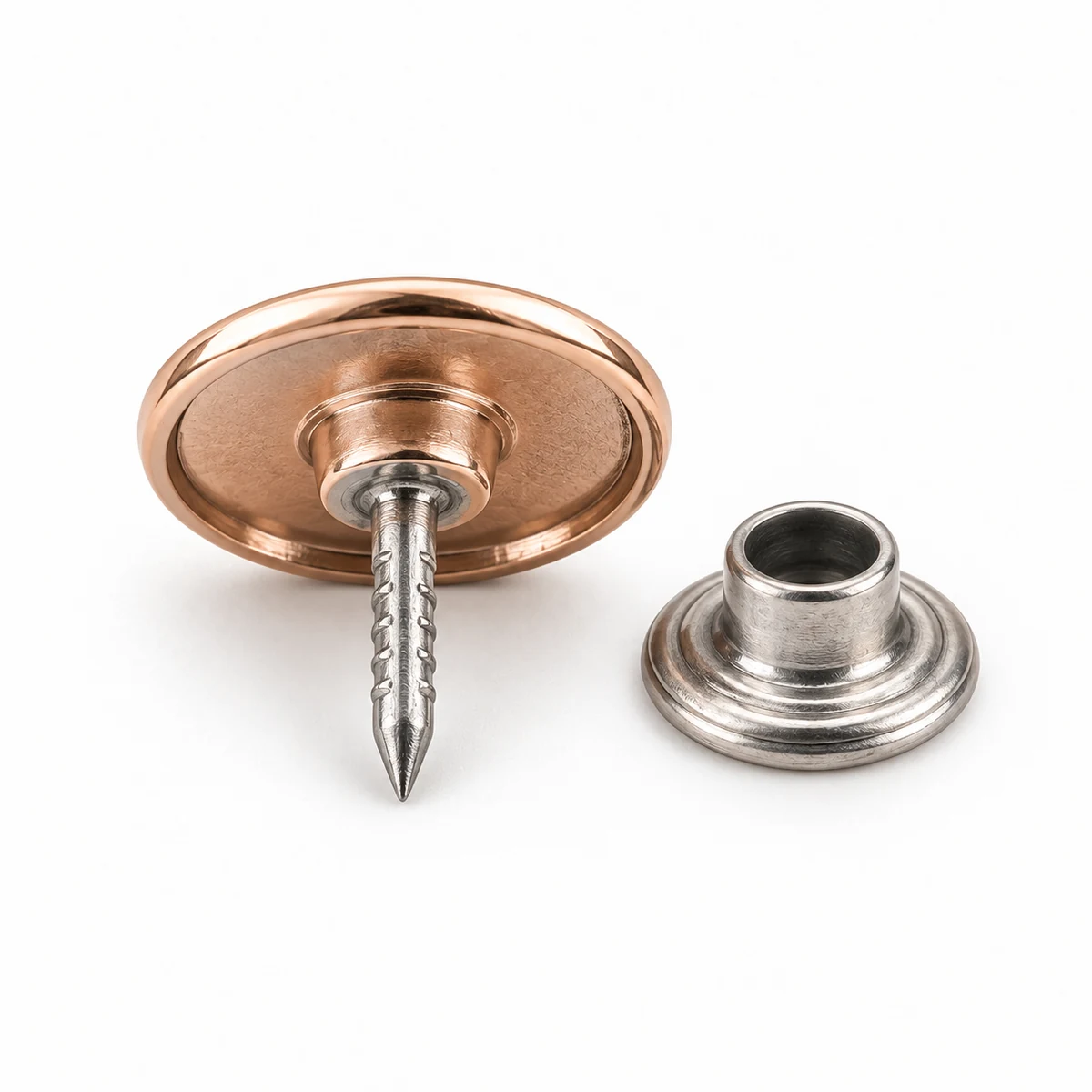 Rose-gold Logo Jeans Tack Button thumbnail 3