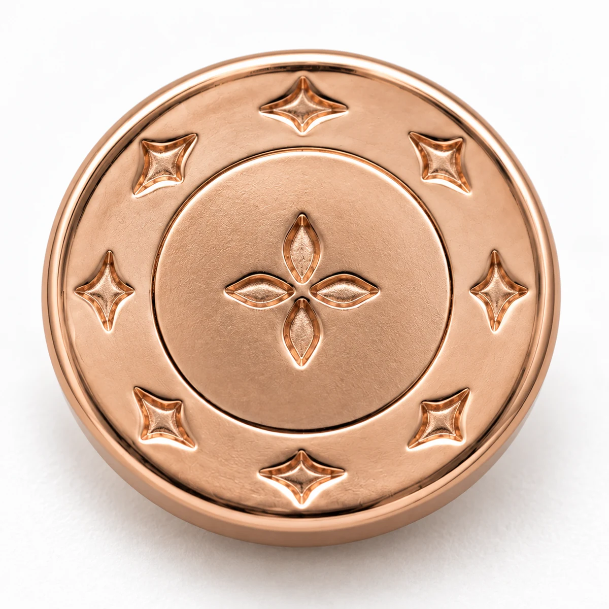 Rose-gold Logo Jeans Tack Button thumbnail 4