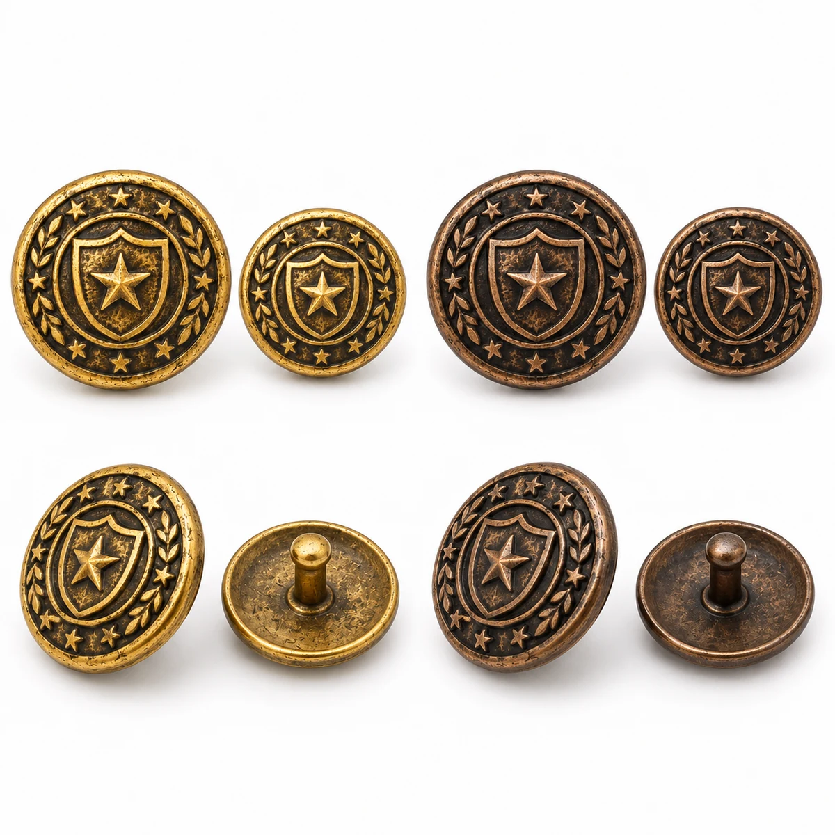 Antique 24K-look Heritage Tack Button thumbnail 5
