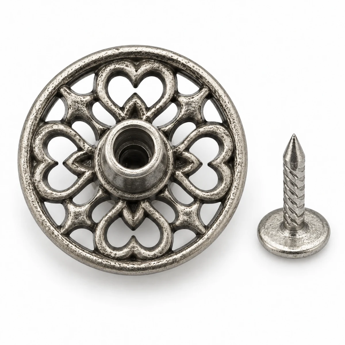 Hollow Filigree Jeans Button thumbnail 3