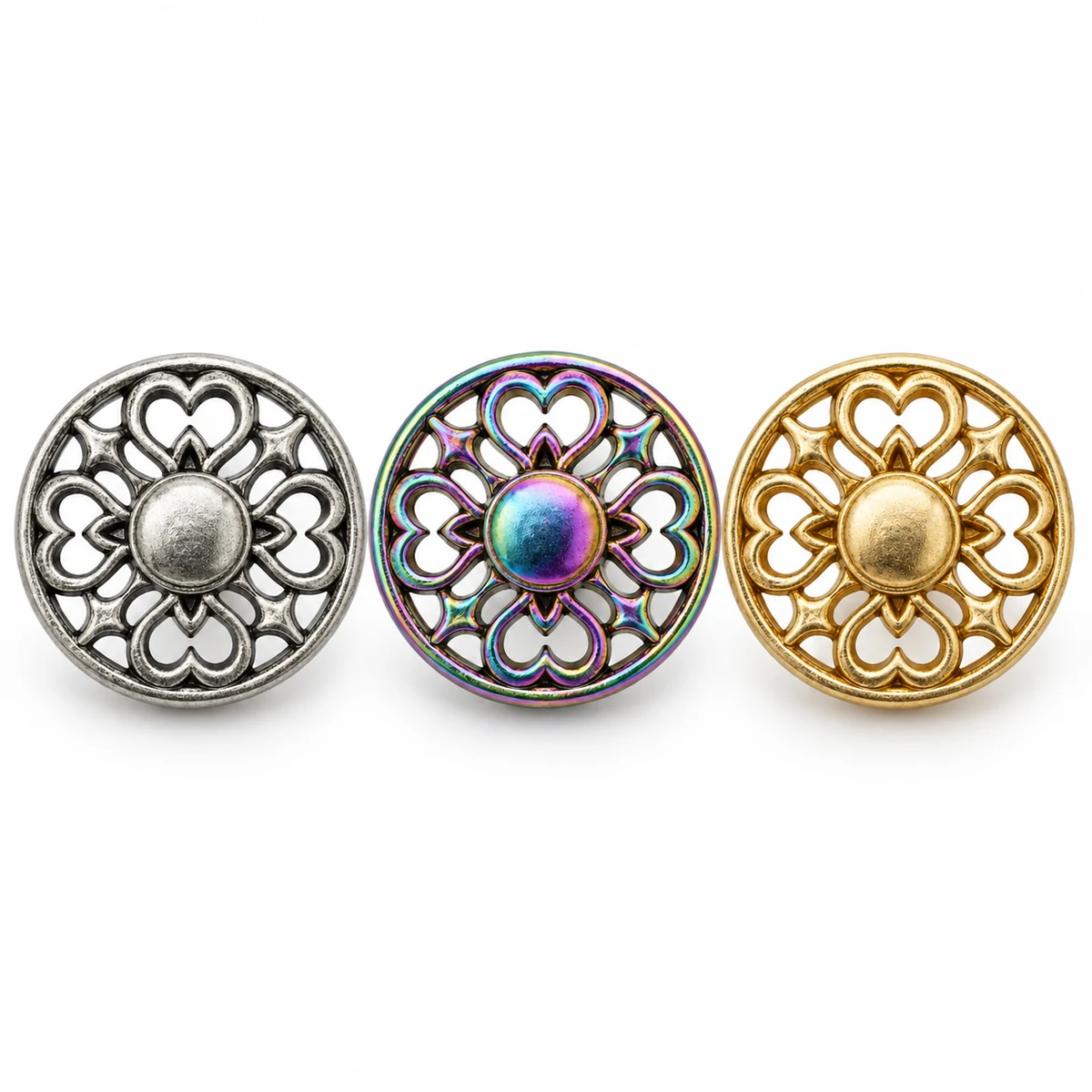 Hollow Filigree Jeans Button thumbnail 5
