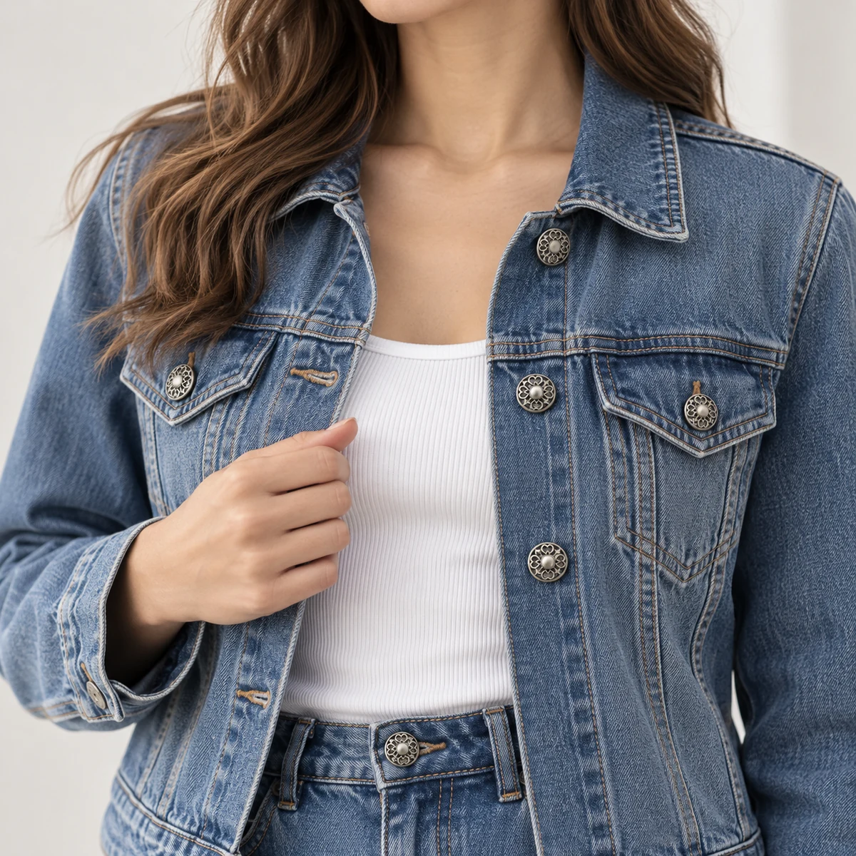 Hollow Filigree Jeans Button thumbnail 6