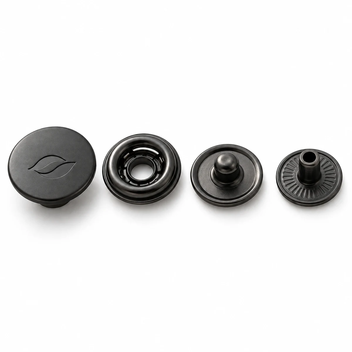 Matte Black Logo Spring Snap thumbnail 2