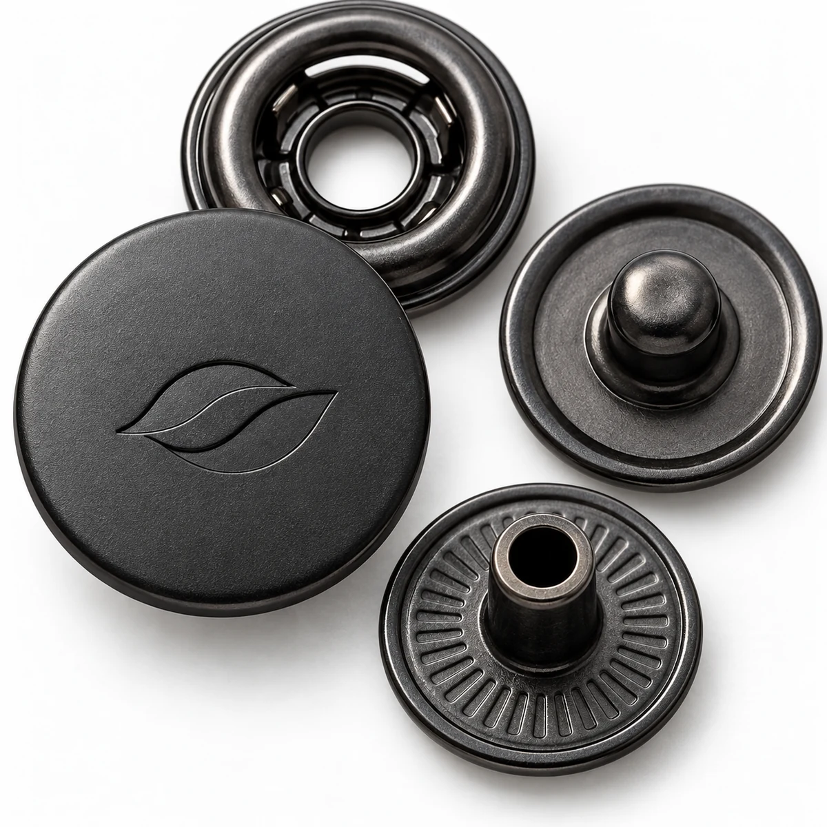 Matte Black Logo Spring Snap thumbnail 4