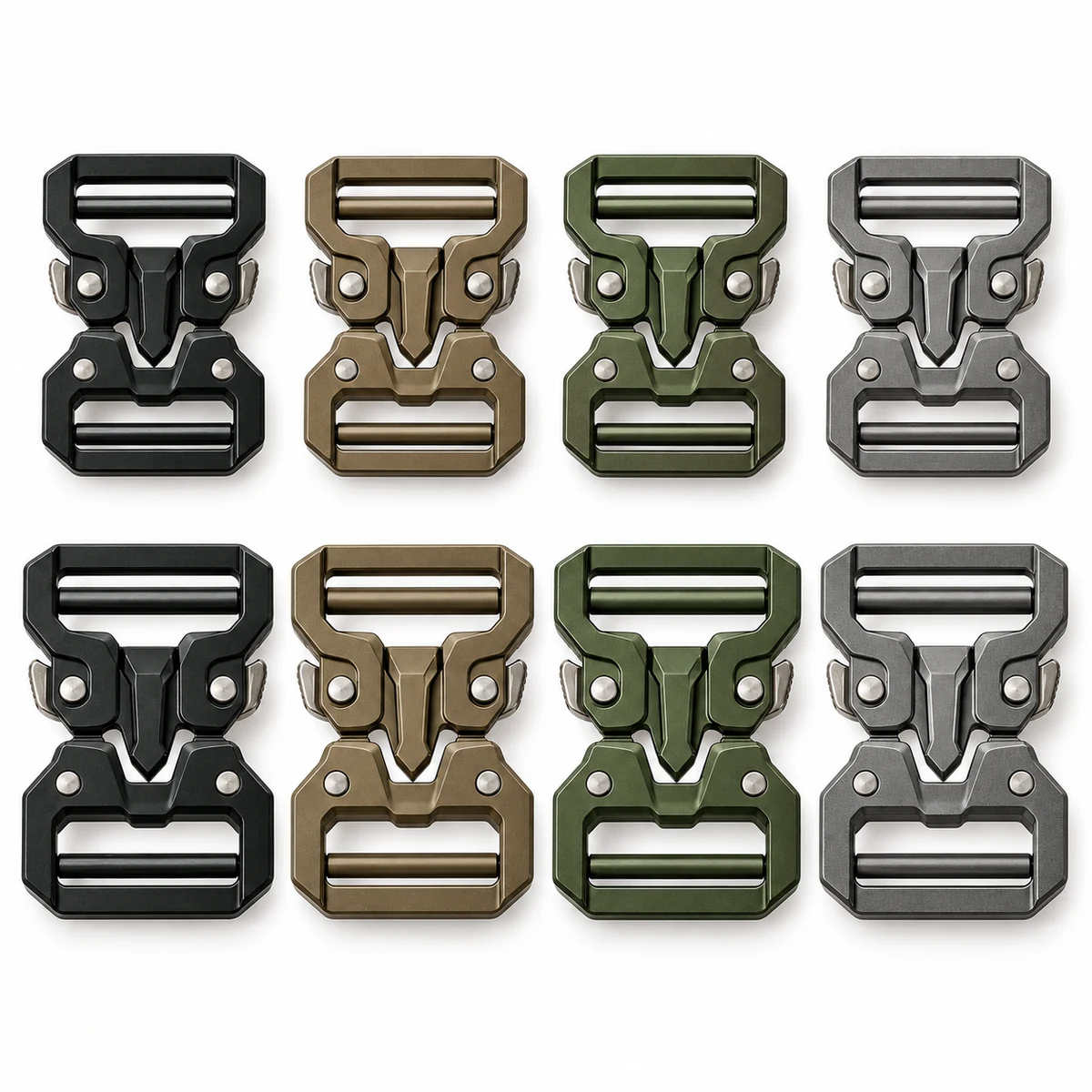 Dual-latch Aluminium Tactical Quick-release Buckle 38/45mm thumbnail 5