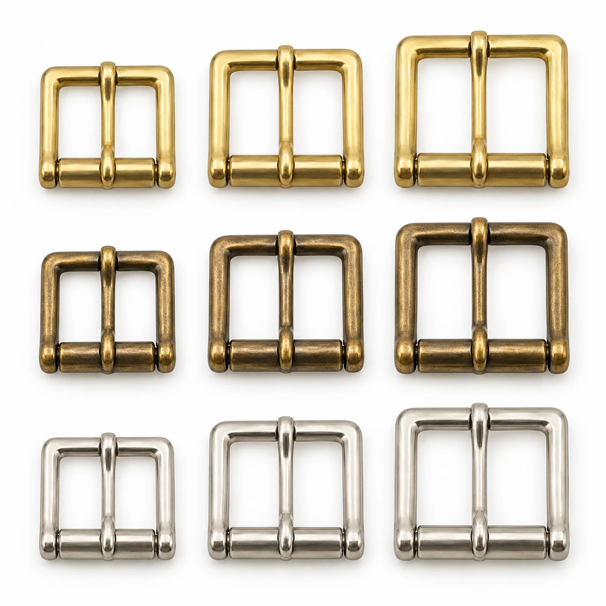 Solid Brass Roller Buckle (Leathercraft) thumbnail 5