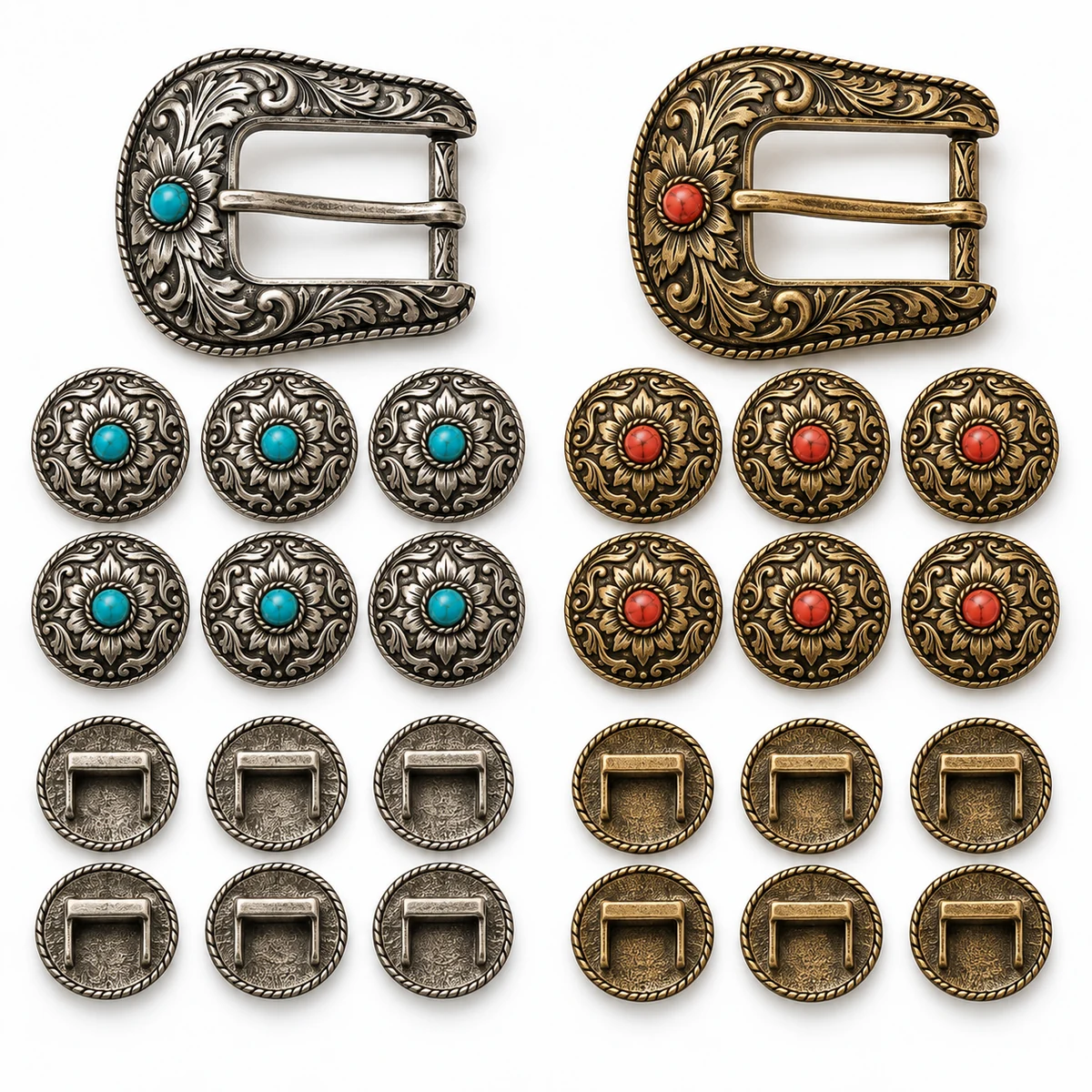 Concho Belt Set (6 Conchos + Buckle) thumbnail 5