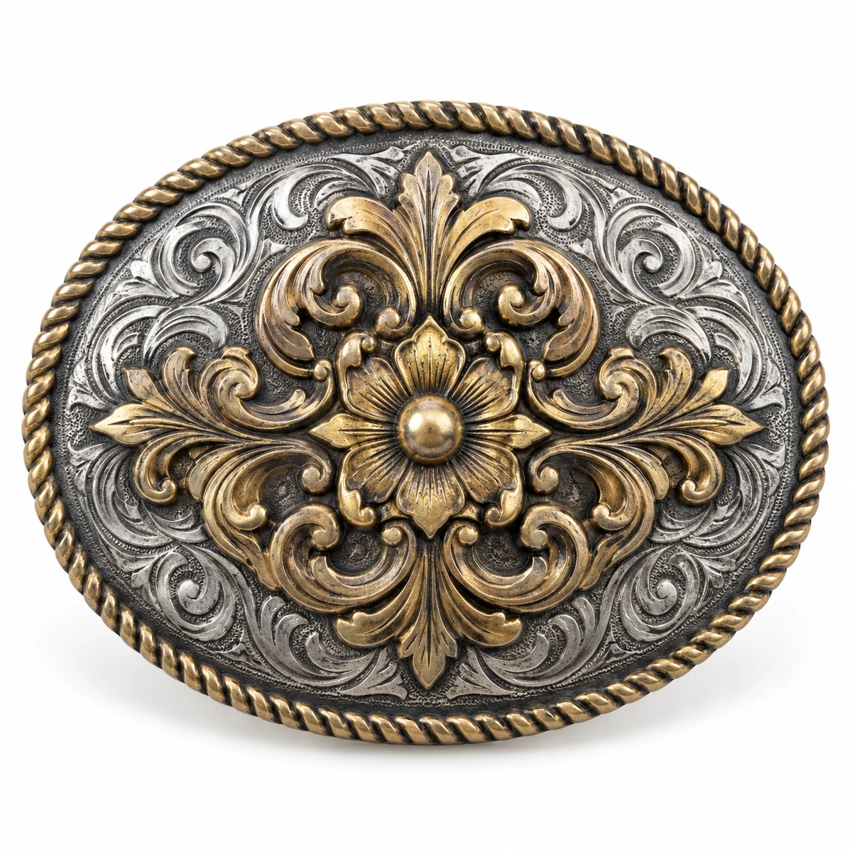 Oversized Medallion Trophy Buckle (Hook-on) - front view