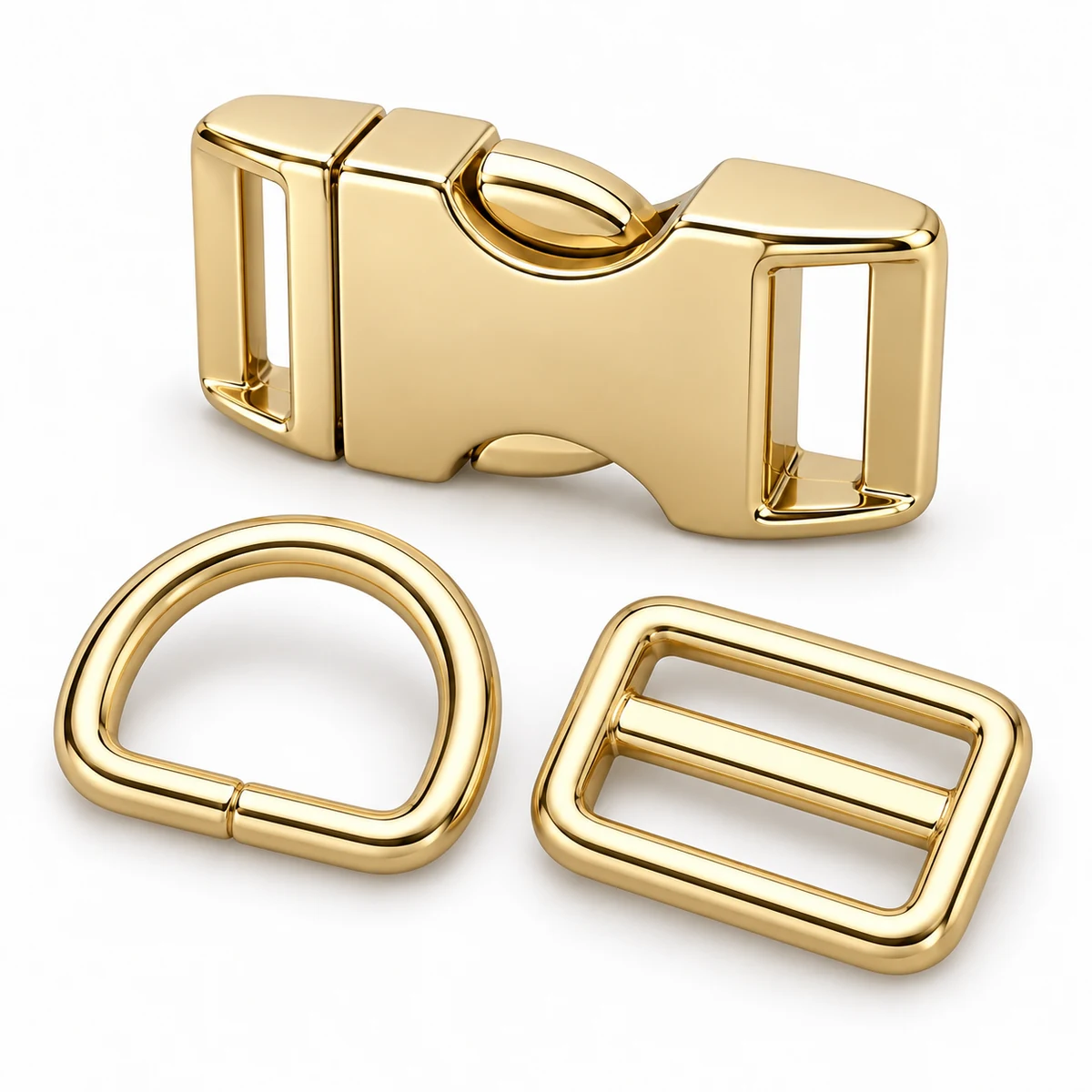 Pet Collar Hardware Matching Set (Buckle + D-ring + Slider) thumbnail 2