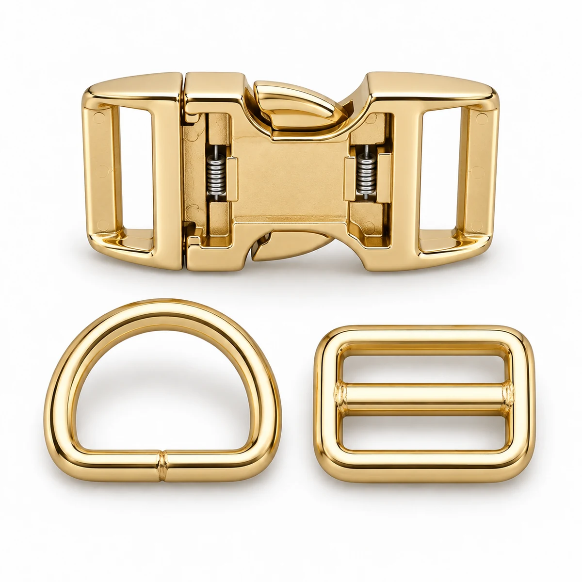 Pet Collar Hardware Matching Set (Buckle + D-ring + Slider) thumbnail 3